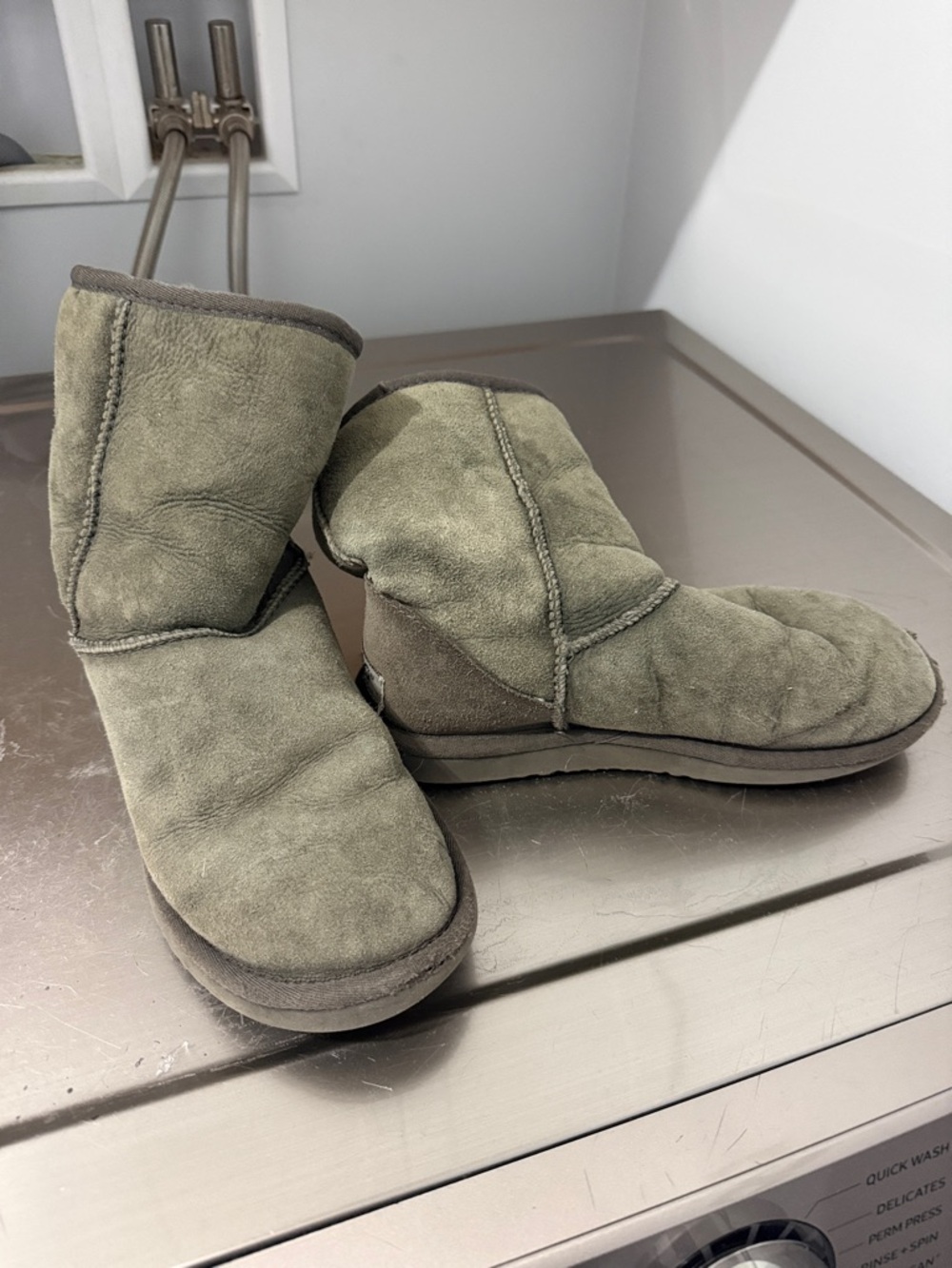 UGG Gray Suede Short Boots